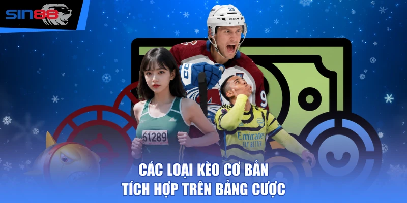 Các loại kèo cơ bản tích hợp trên bảng cược