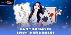 Giấy Phép Hoạt Động SIN88 Đảm Bảo Tính Pháp Lý Minh Bạch